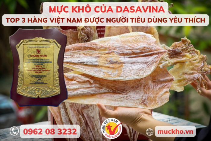 Mực khô chất lượng của Dasavina