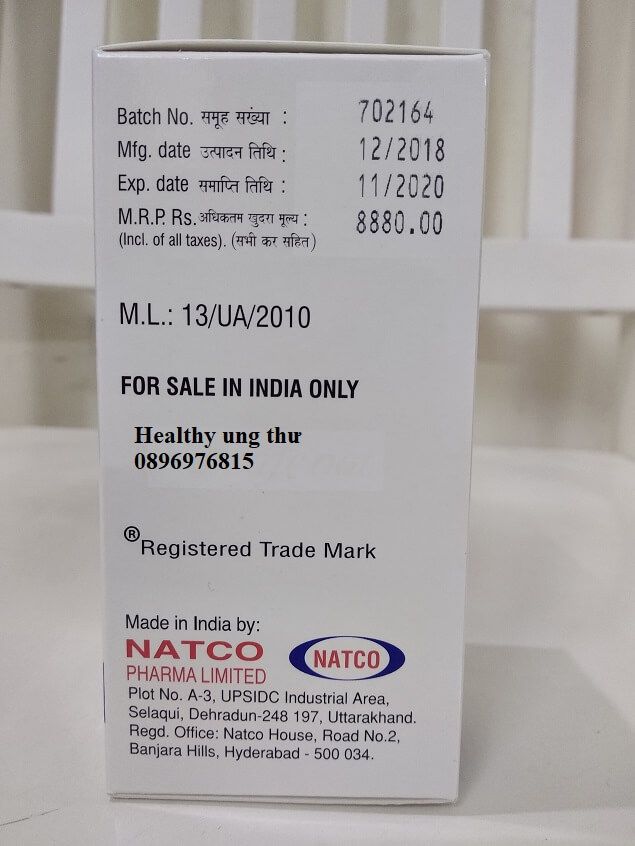 Thuốc Sorafenib 200mg giá bao nhiêu