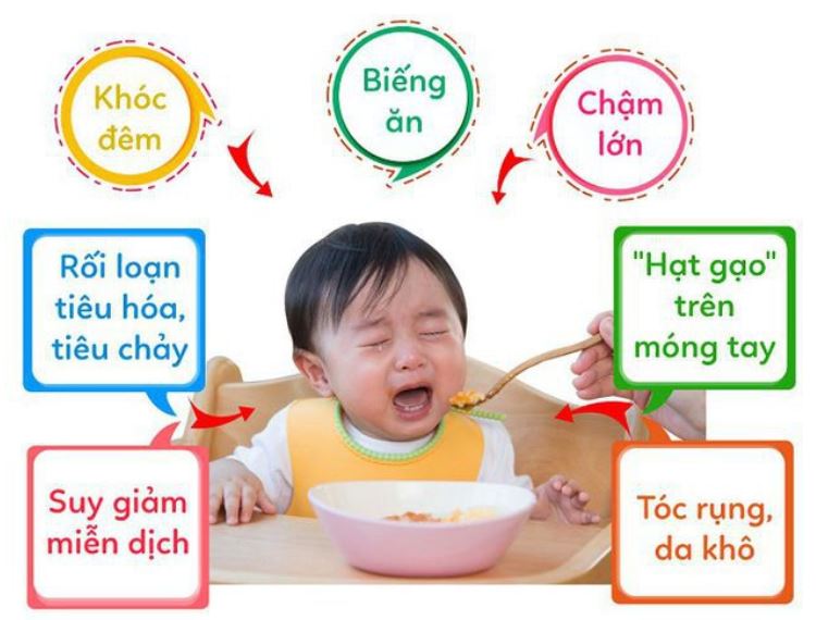 Dấu hiệu nào cho thấy trẻ bị thiếu kẽm?