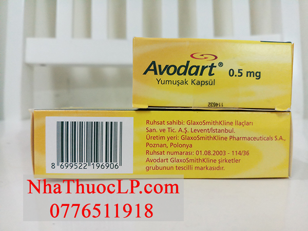 Chỉ định thuốc Avodart